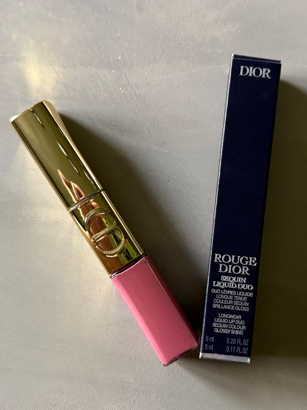 Dior Rouge Dior Liquid Sequin Lipstick Duo - 100 Spectacular Nude
